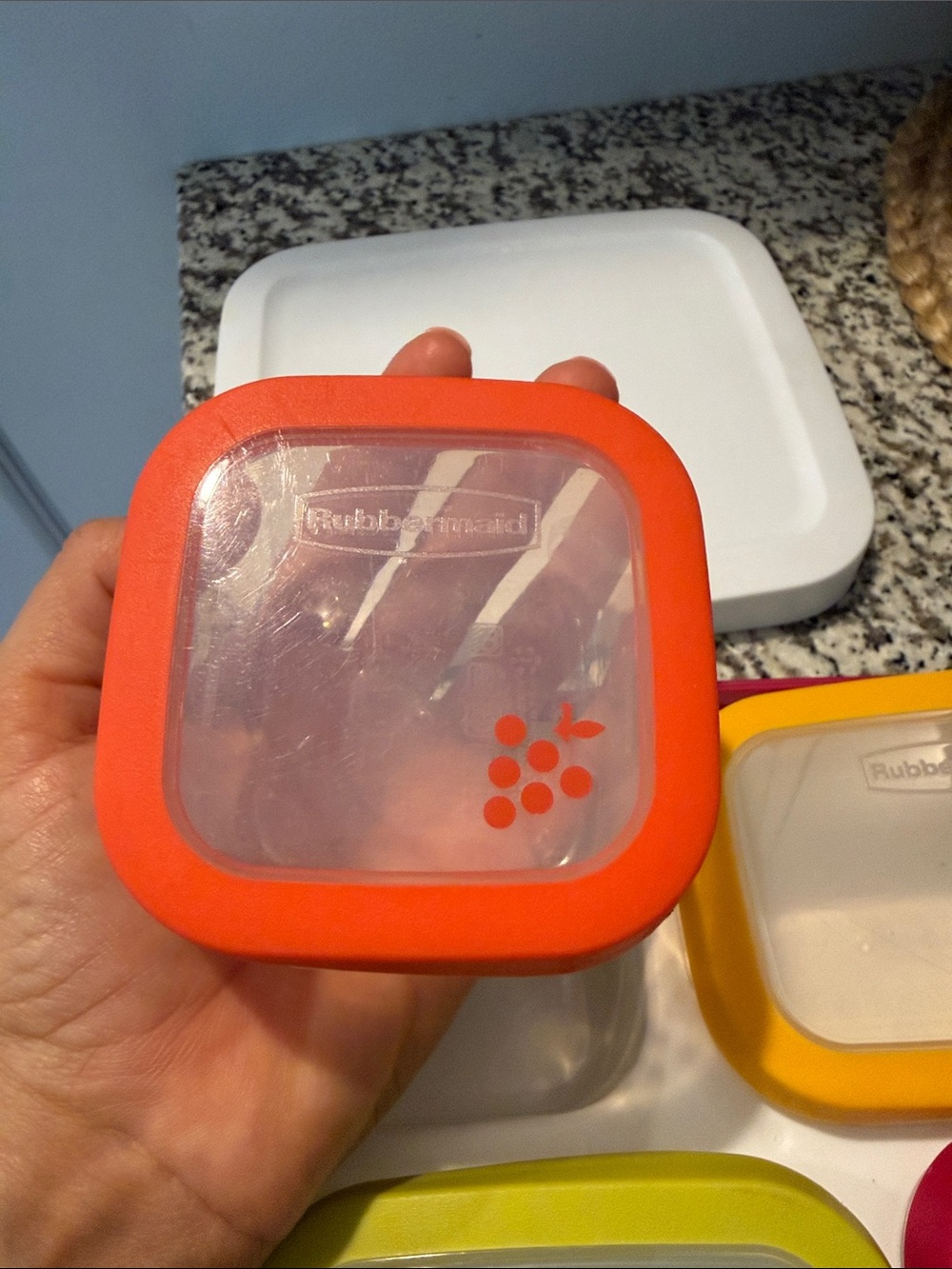 Colorful Food Storage Set - 4 Mini Containers - Picture 3 of 11